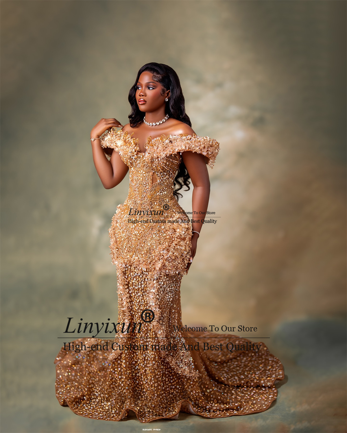Briar Cosplay Prop - Sparkly Crystals Stones Mermaid Prom Dresses