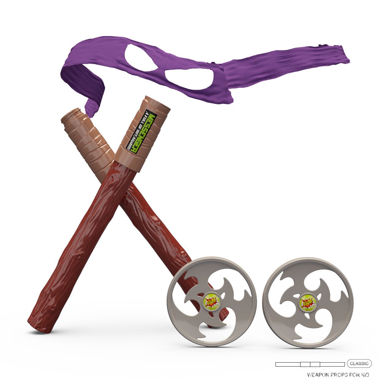 Teenage Ninja Turtles Eye Mask - Cosplay Prop Knife reseña y precio