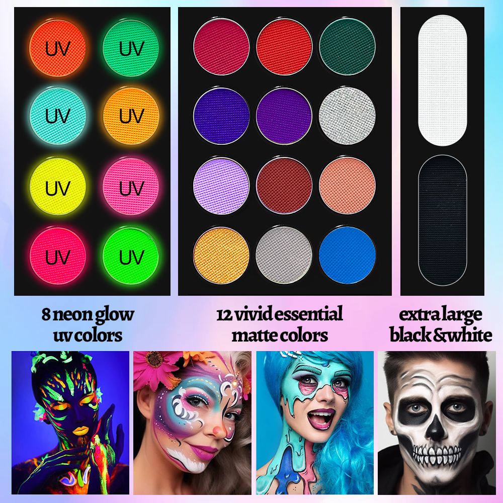 22 Color Face Body Painting Ki - Cosplay Prop Paint reseña y precio