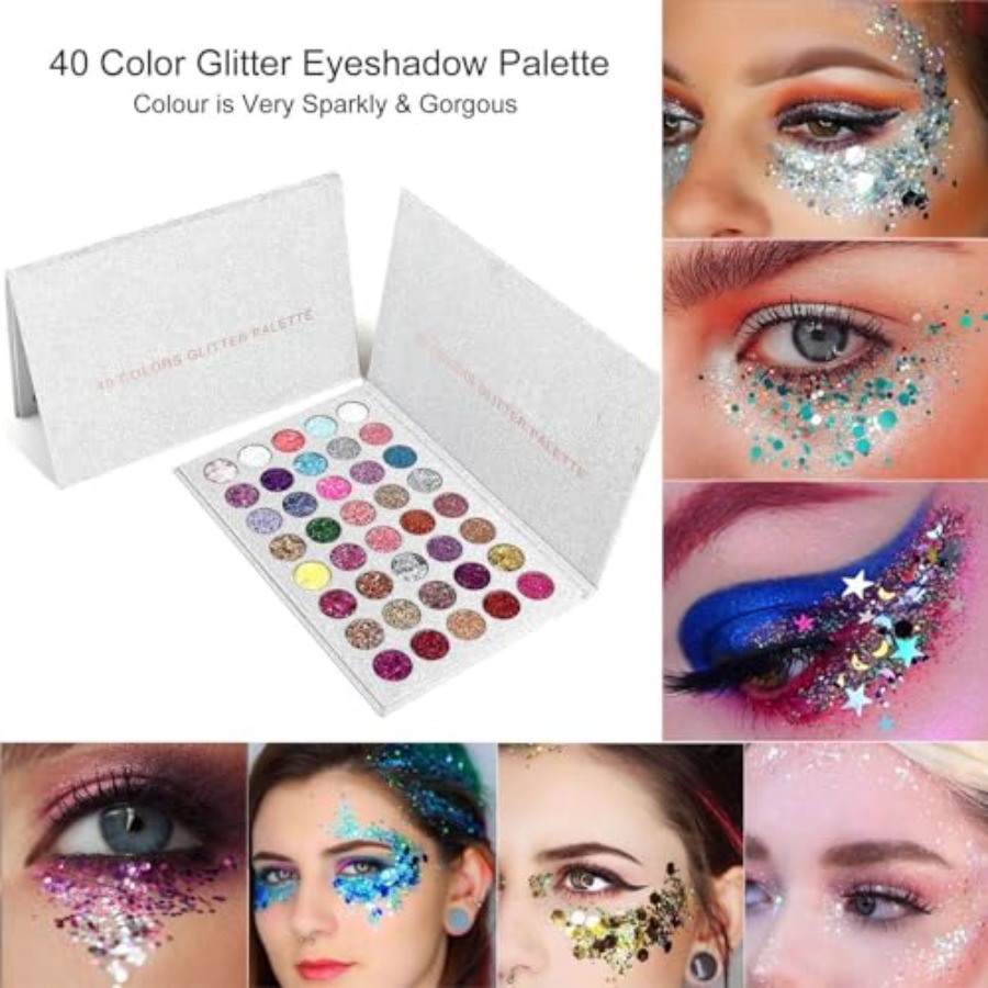 40 Colors Glitter Gel Set - No - Cosplay Prop Paint reseña y precio