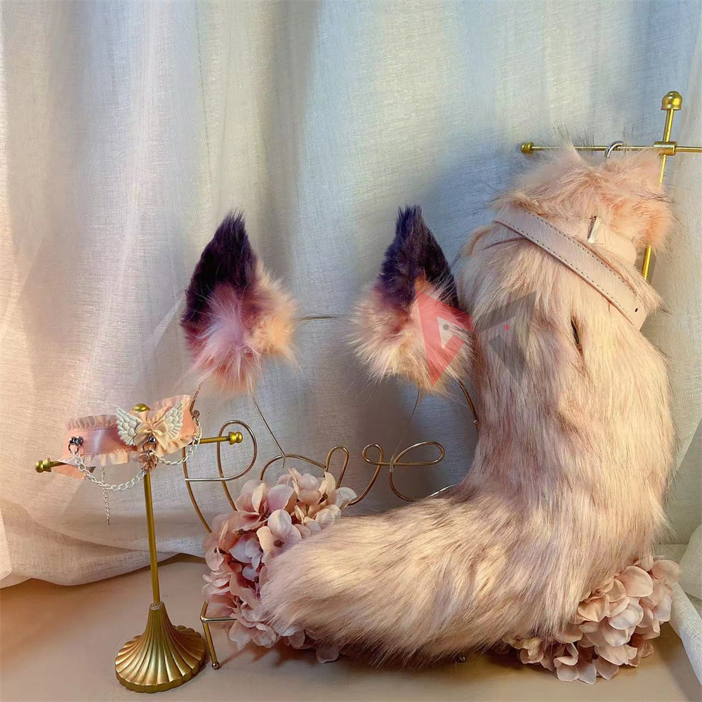 New Handmade Work Pink Fox Ear - Cosplay Prop Works reseña y precio