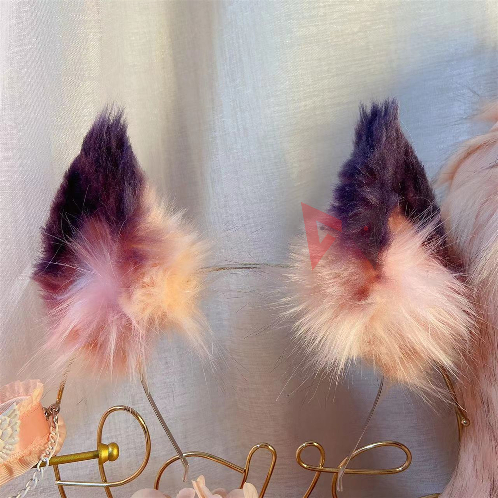 New Handmade Work Pink Fox Ear - Cosplay Prop Works reseña y precio