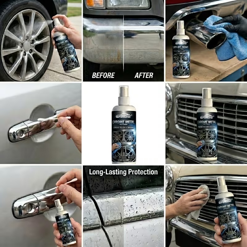 Chrome Metal Polish & Renewal  - Metallic Spray Paint reseña y precio