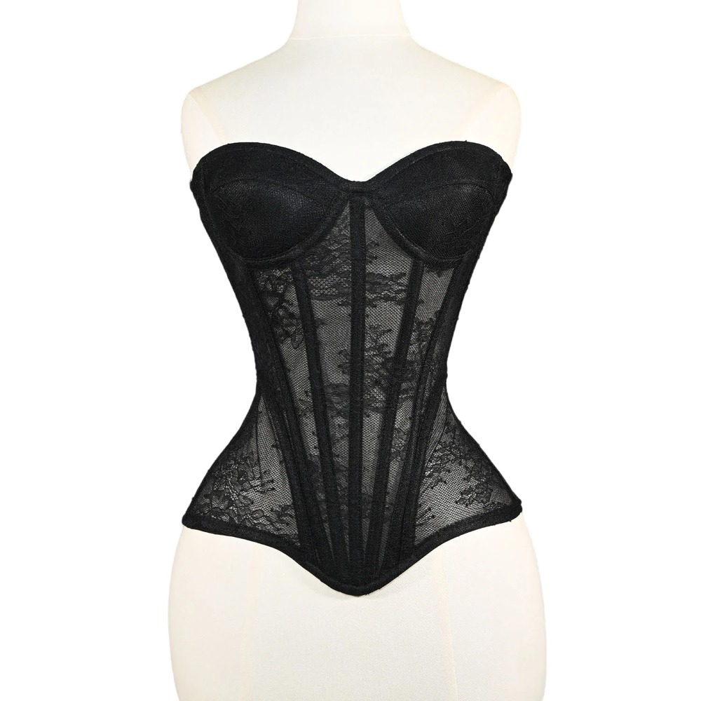 Women Mesh Corset Busiter Over - Boning Corset Steel reseña y precio