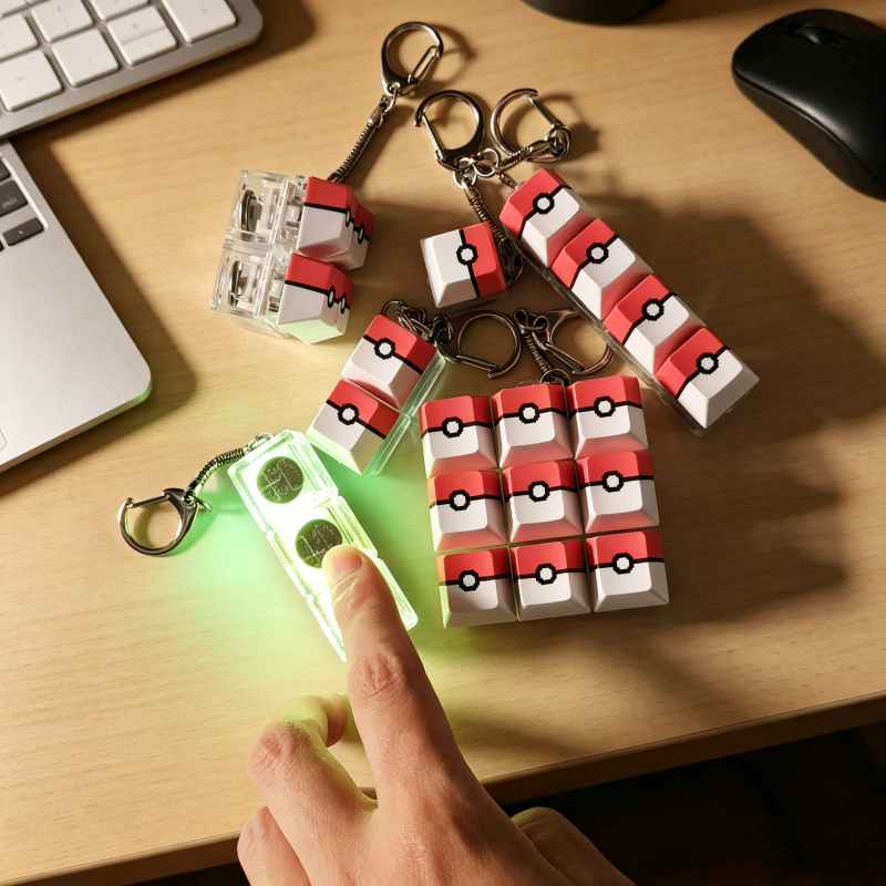 Pokeball Light Up Keyboard Key - Pokeball Cosplay Prop reseña y precio