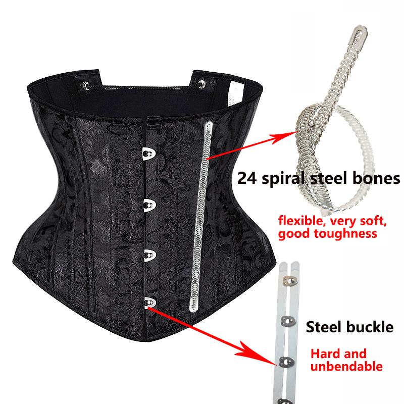 Underbust White Black Corset W - Boning Corset Steel reseña y precio