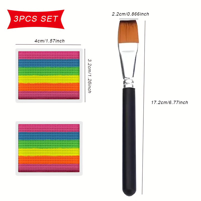 Rainbow Face and Body Paint Se - Cosplay Prop Paint reseña y precio