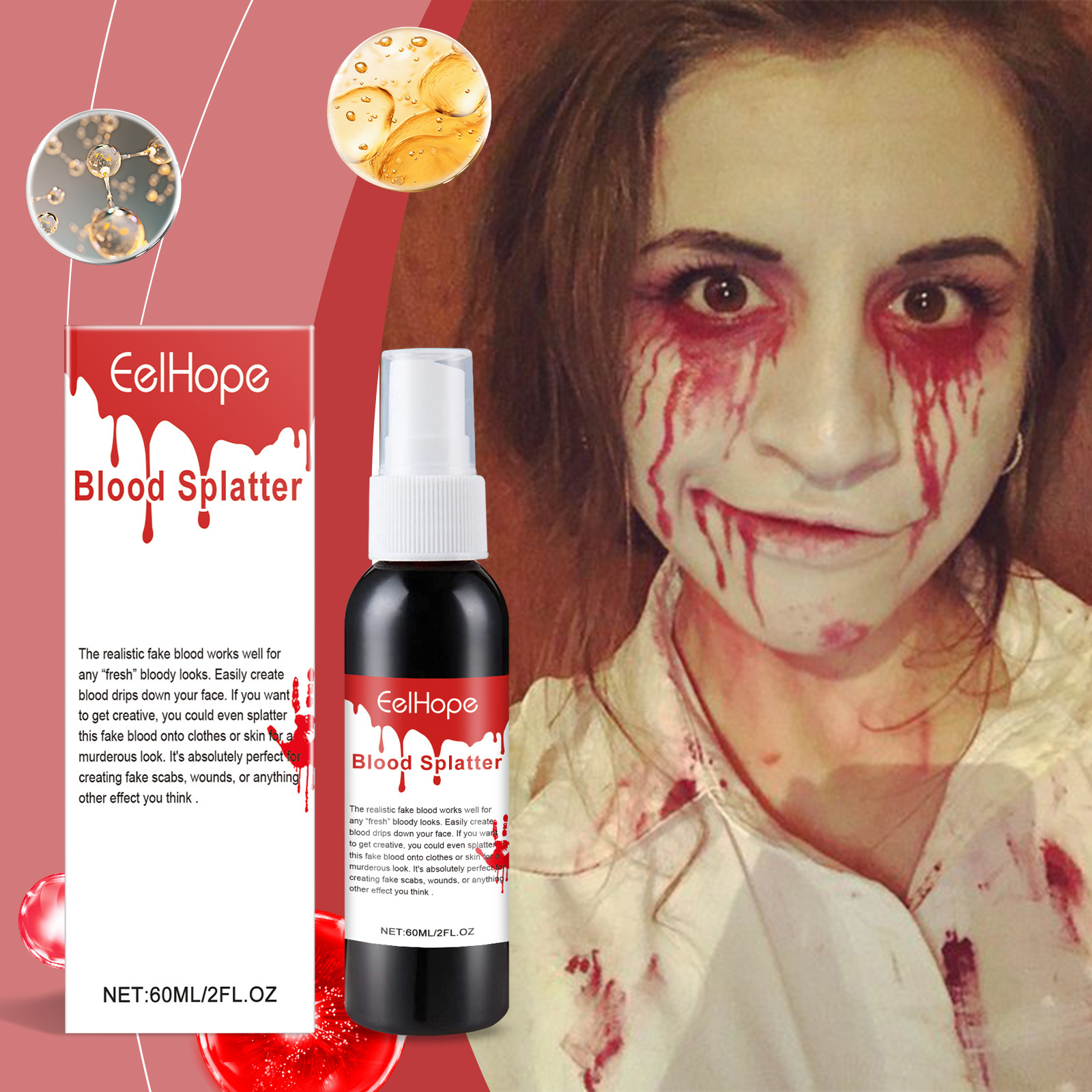 Halloween Emulation Fake Blood - Cosplay Prop Paint reseña y precio