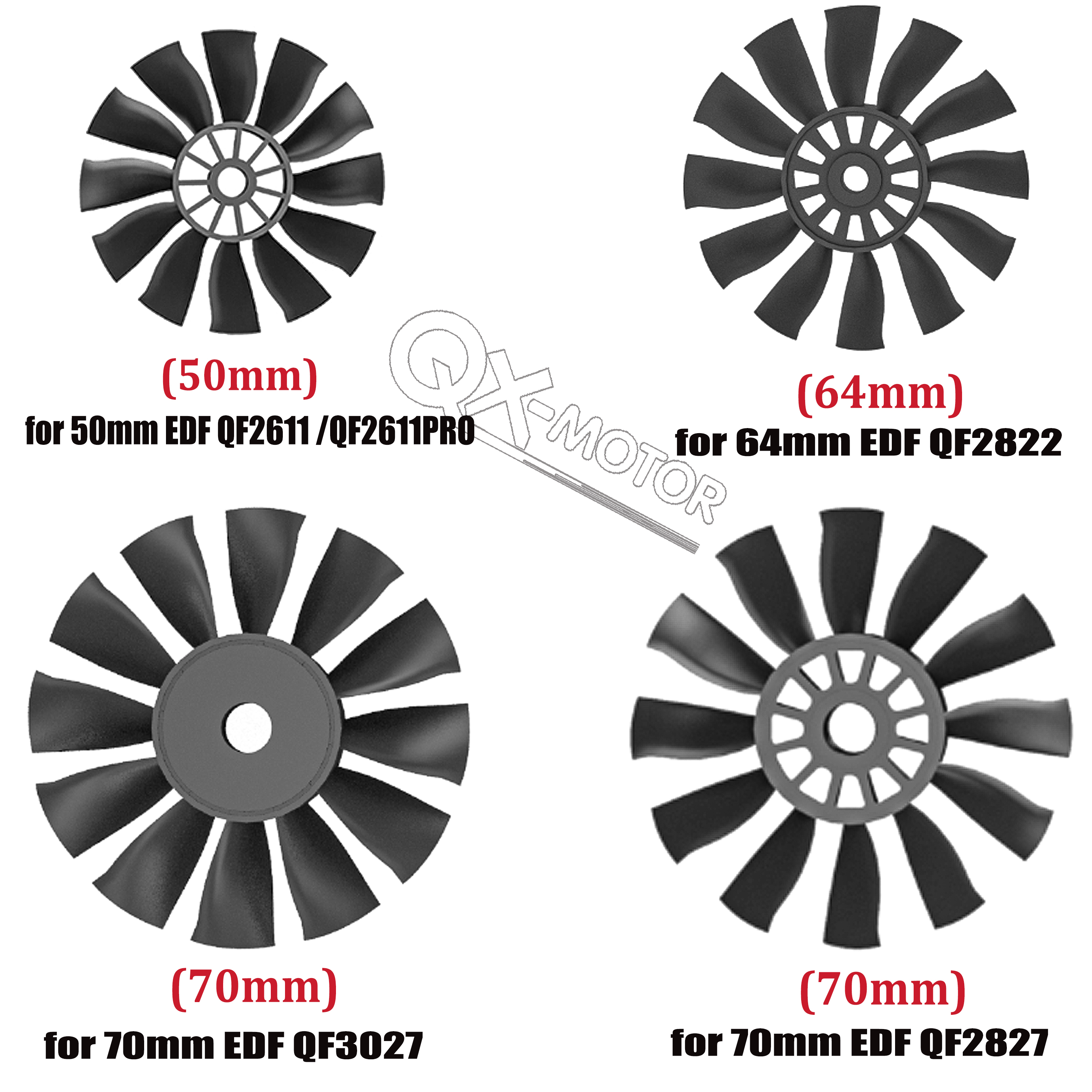 QX-MOTOR 12Blades CW CCW 70mm  - Ekko Cosplay Prop reseña y precio