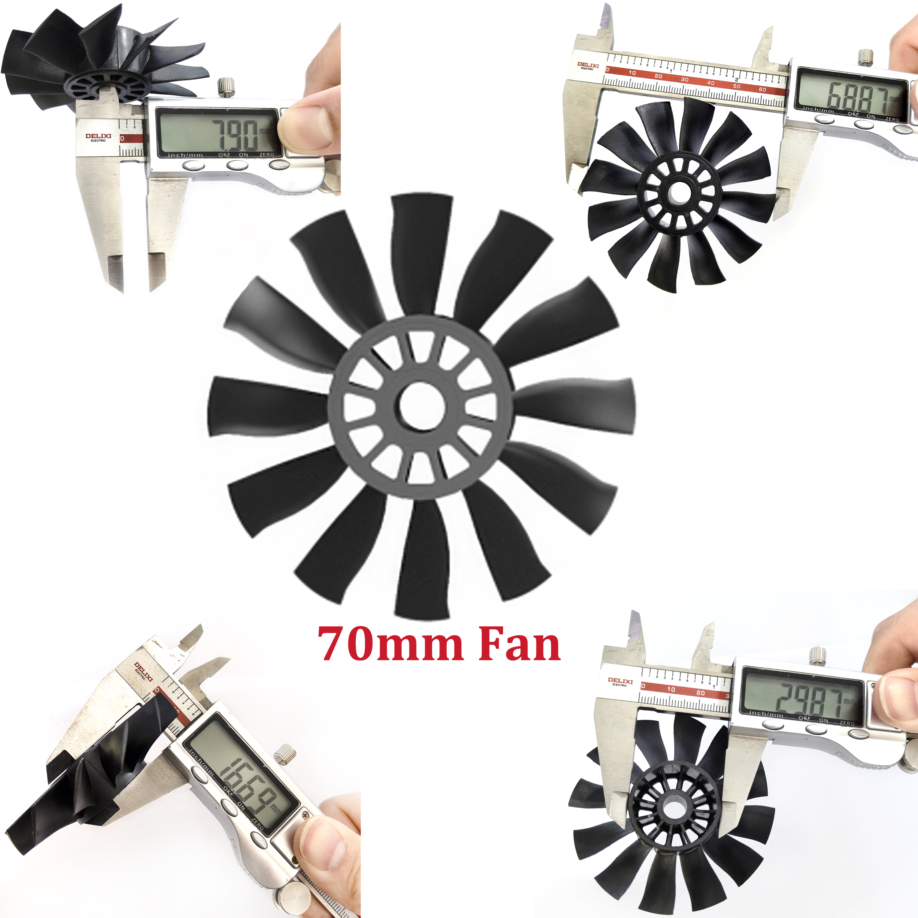 QX-MOTOR 12Blades CW CCW 70mm  - Ekko Cosplay Prop reseña y precio