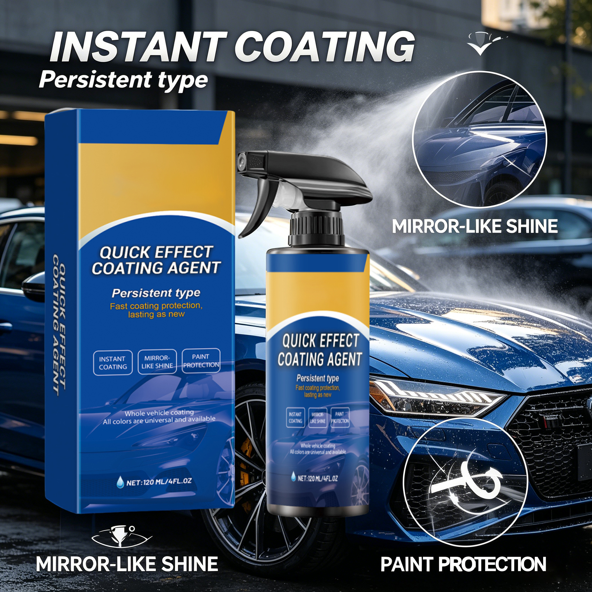 Car Quick Coating Agent Spray  - Metallic Spray Paint reseña y precio