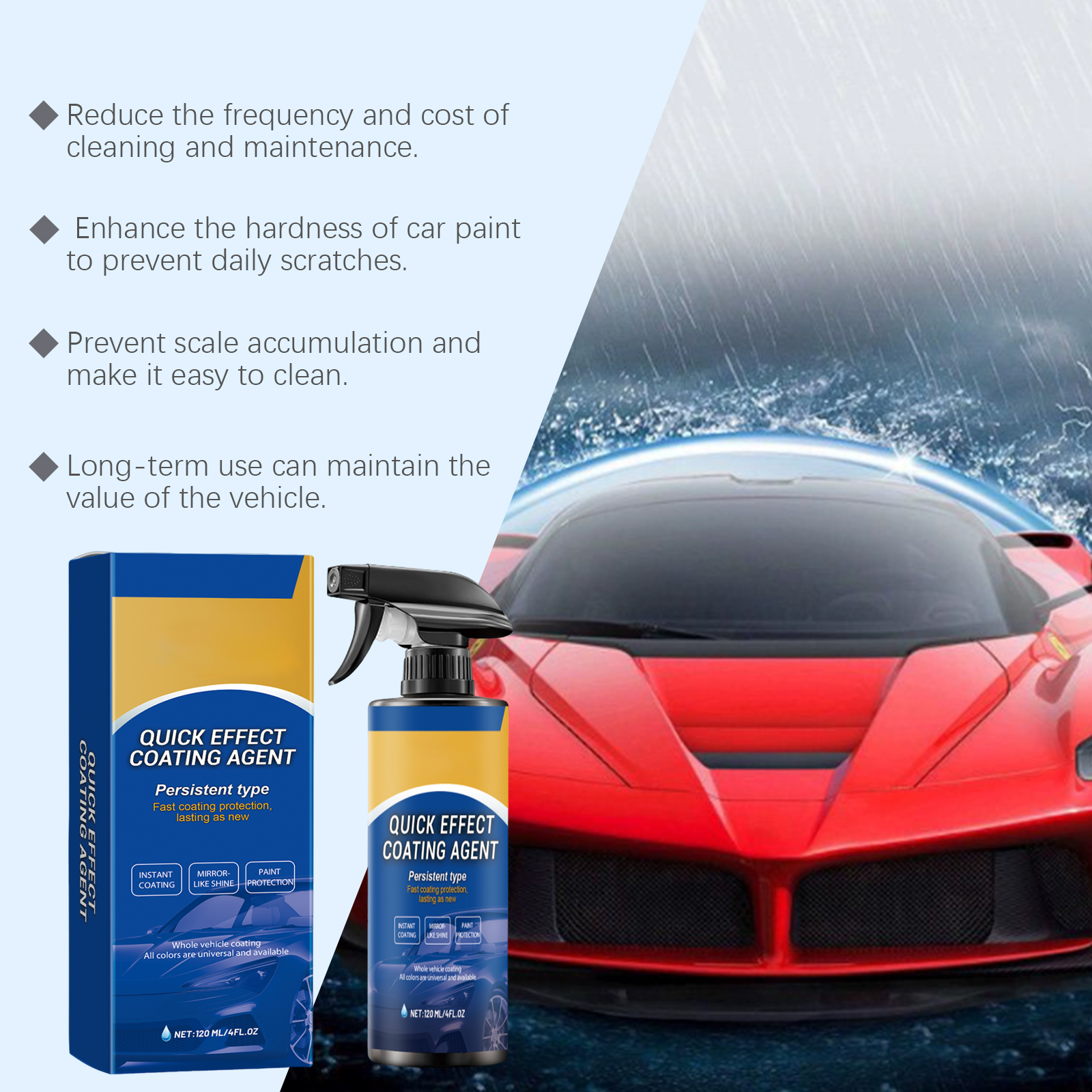 Car Quick Coating Agent Spray  - Metallic Spray Paint reseña y precio