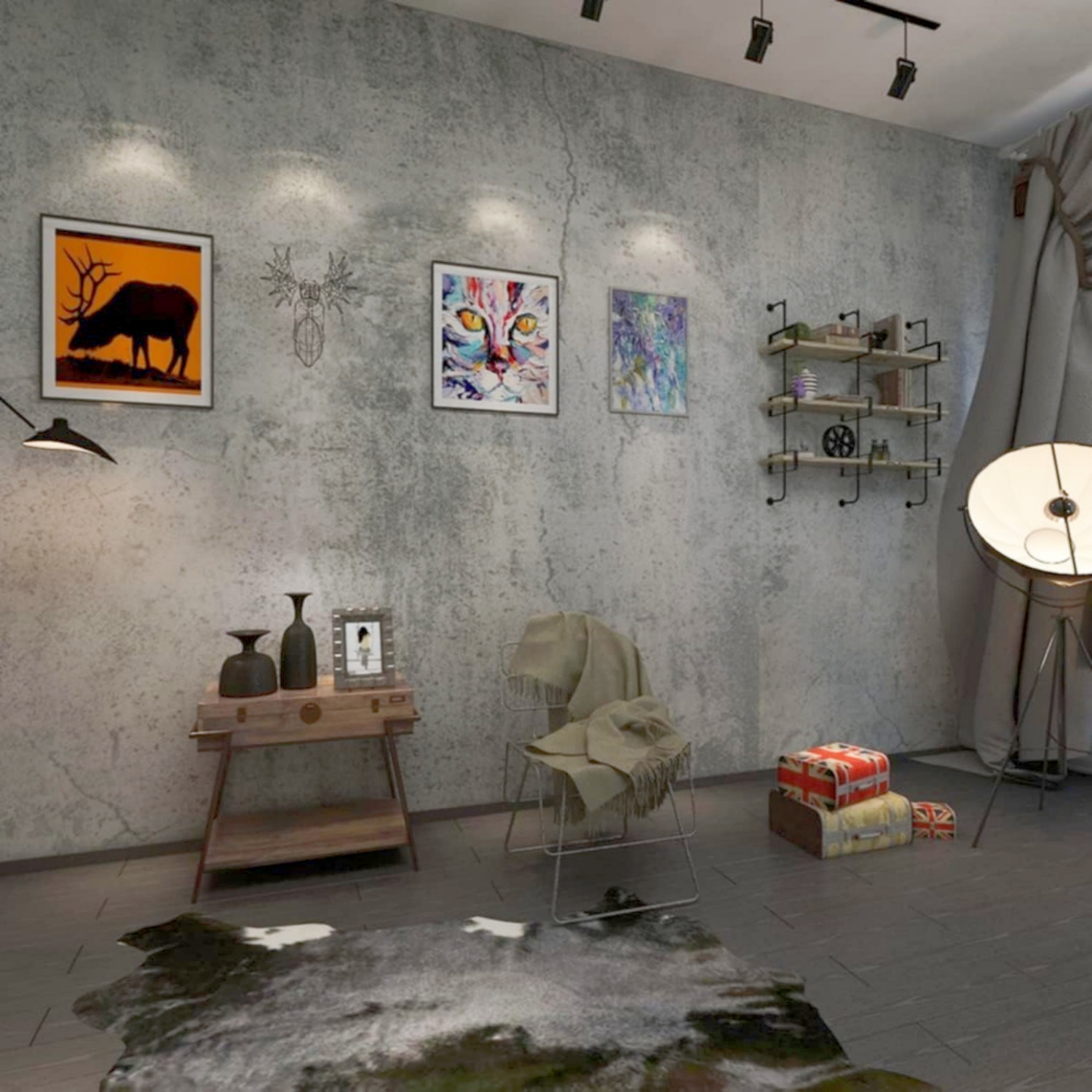 6M Cement Grey Pvc Wallpaper S - Contact Cement Glue reseña y precio
