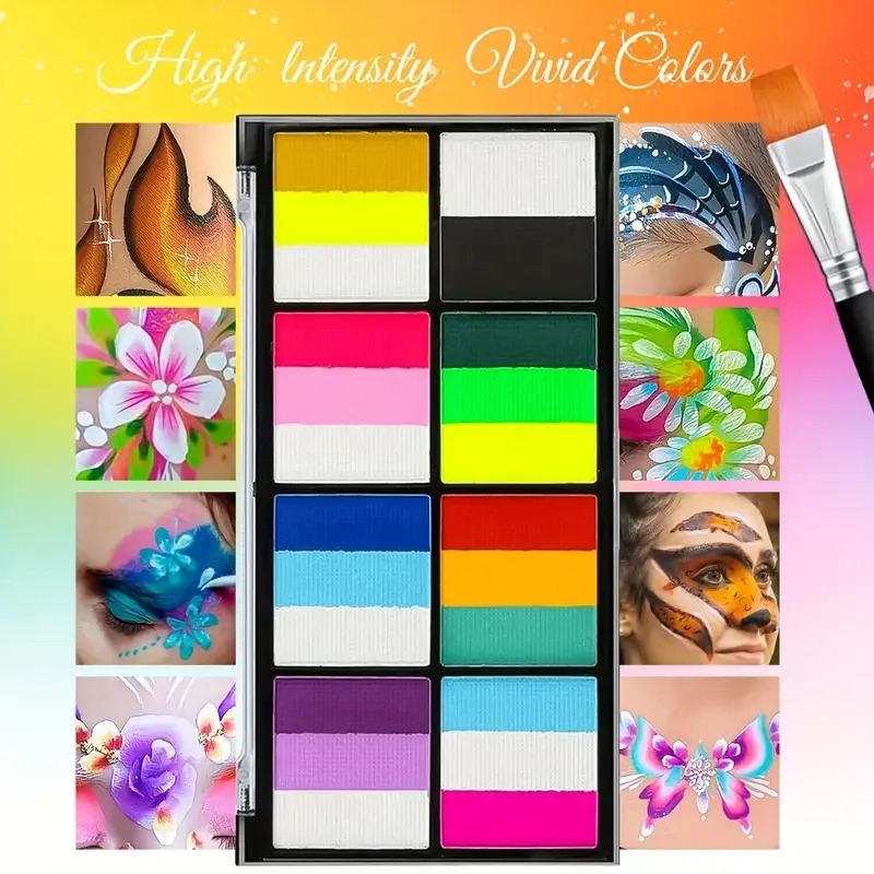 8 Color Rainbow Face & Body Pa - Cosplay Prop Paint reseña y precio
