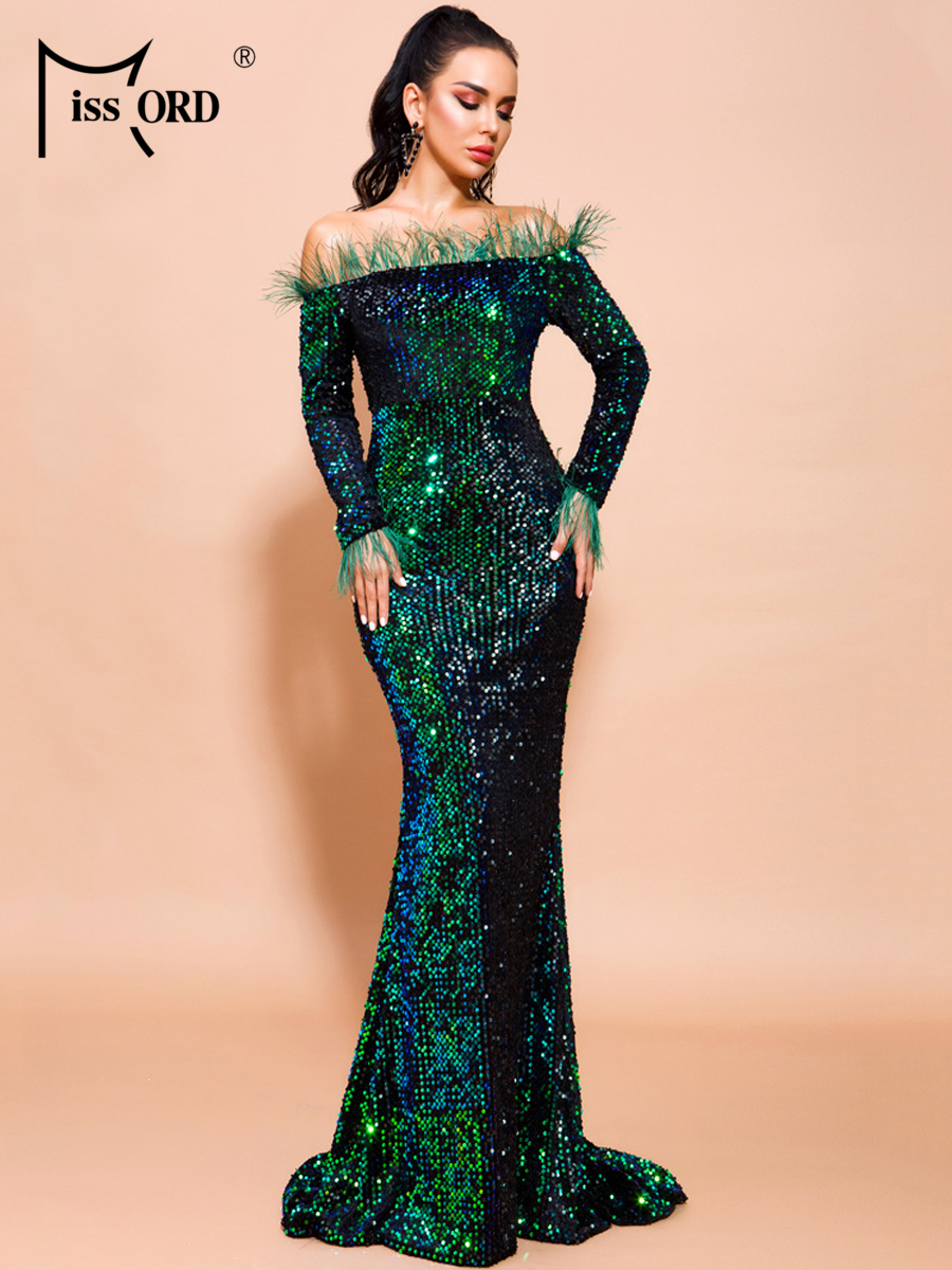 Missord Green Sequin Evening D - Briar Cosplay Prop reseña y precio