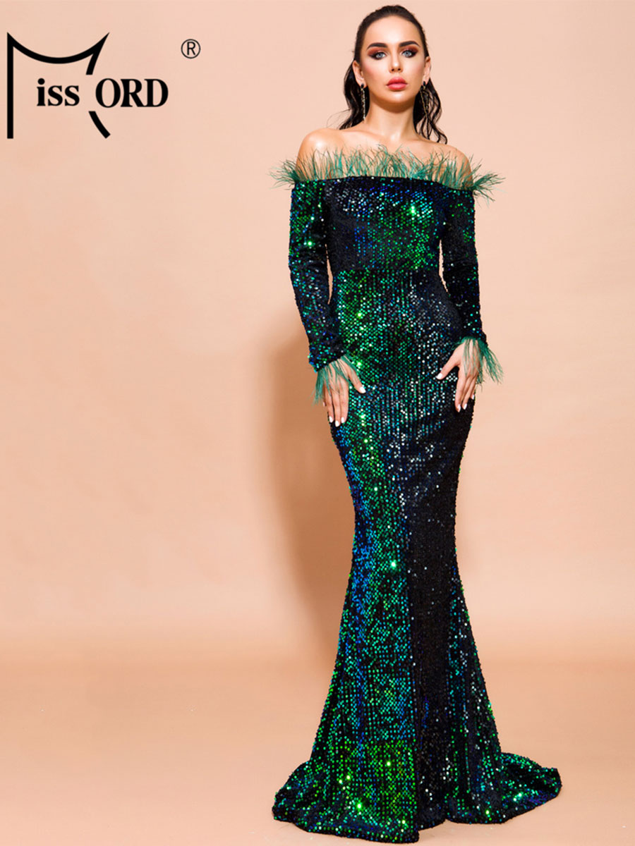 Missord Green Sequin Evening D - Briar Cosplay Prop reseña y precio