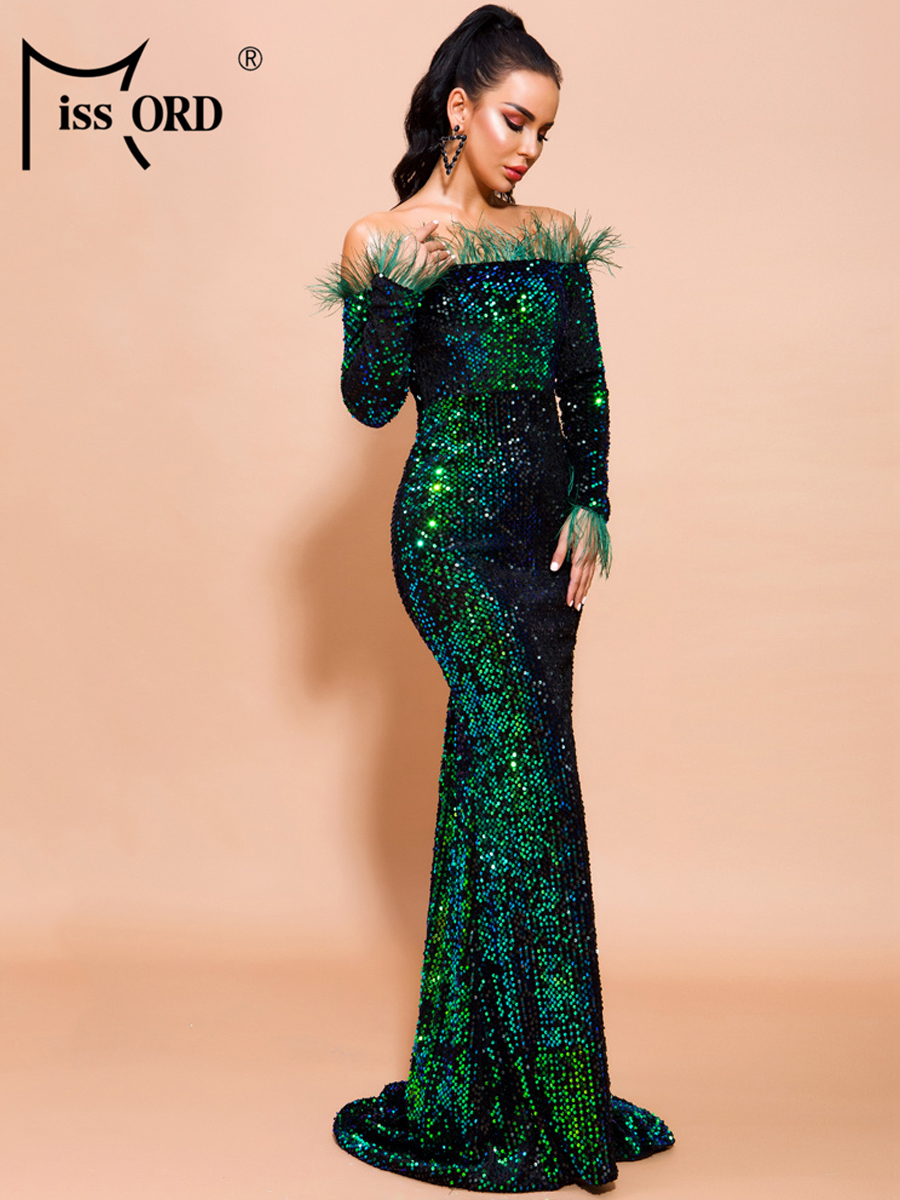 Missord Green Sequin Evening D - Briar Cosplay Prop reseña y precio